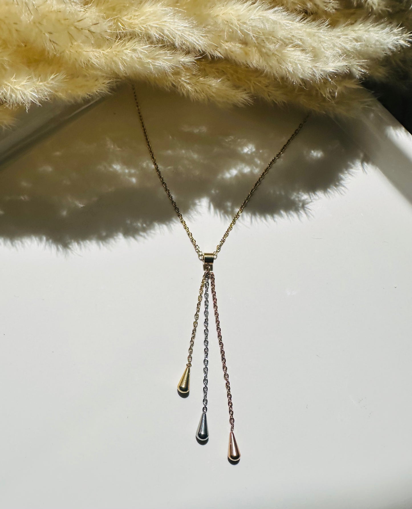 Tri Gold | collier en acier inoxydable