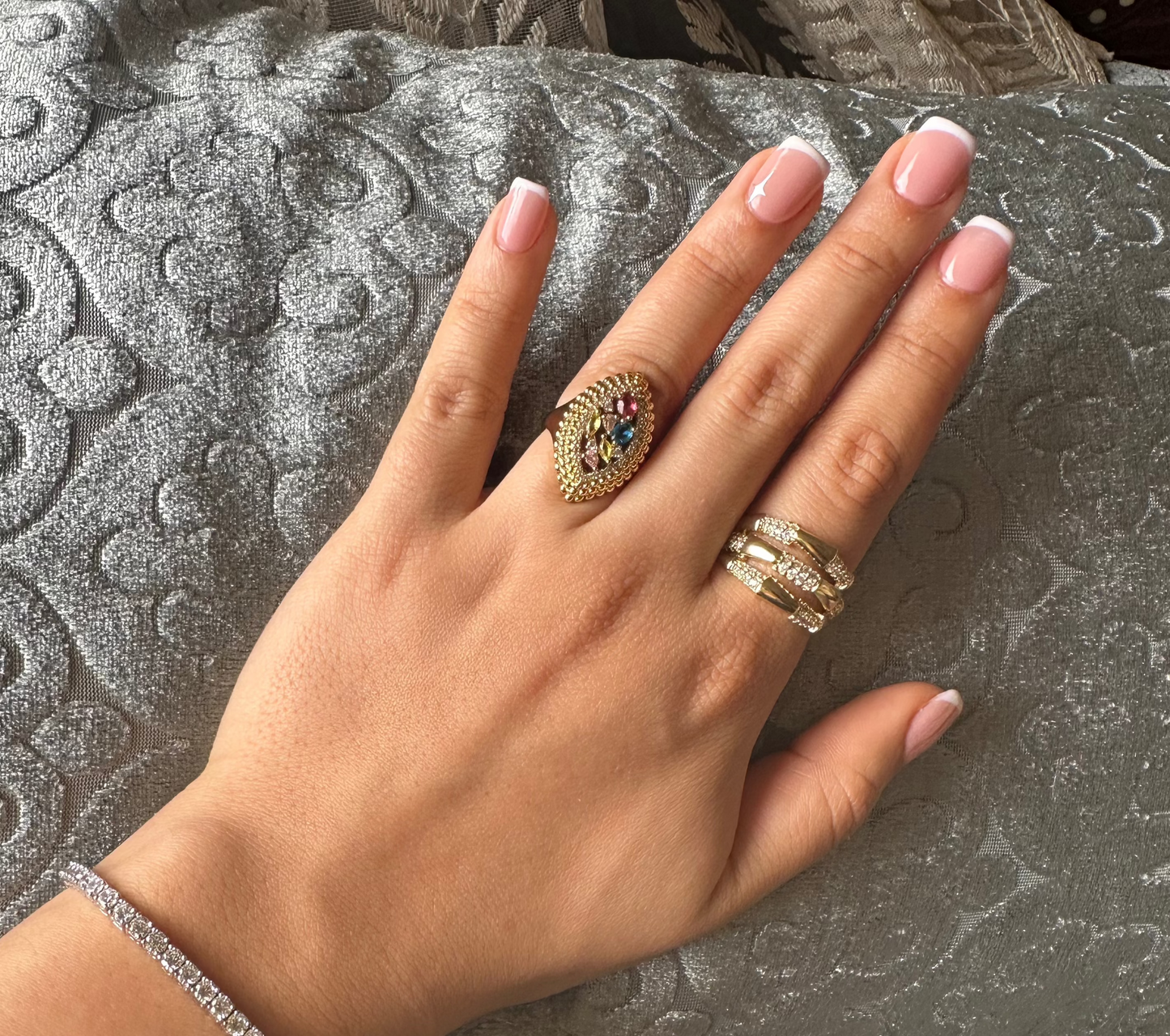 Daisy | Bague en plaqué or 18K