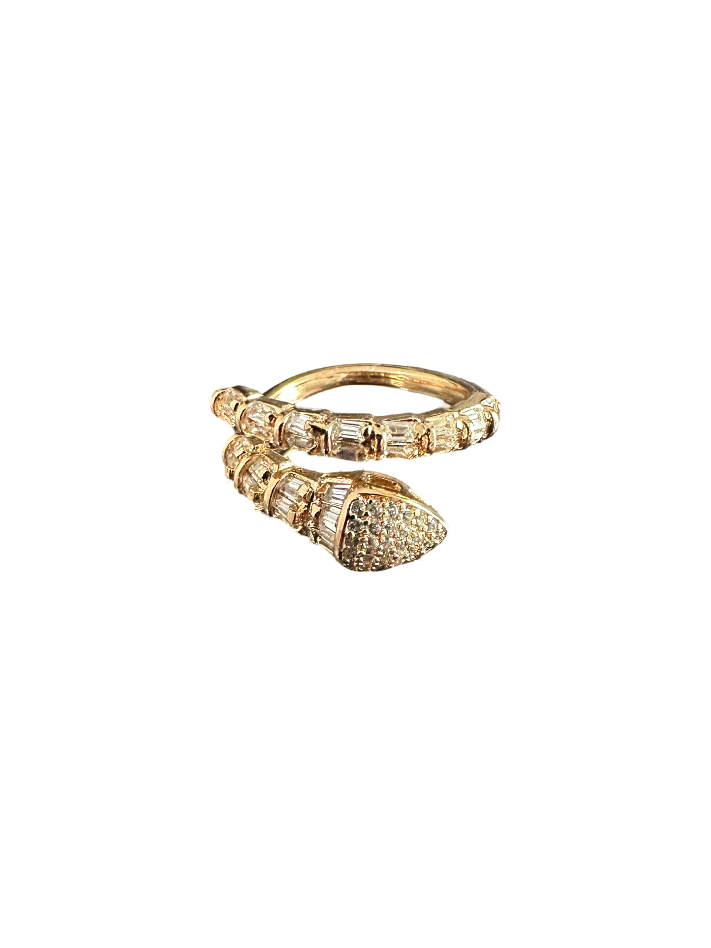 snake | Bague en plaqué or 18K