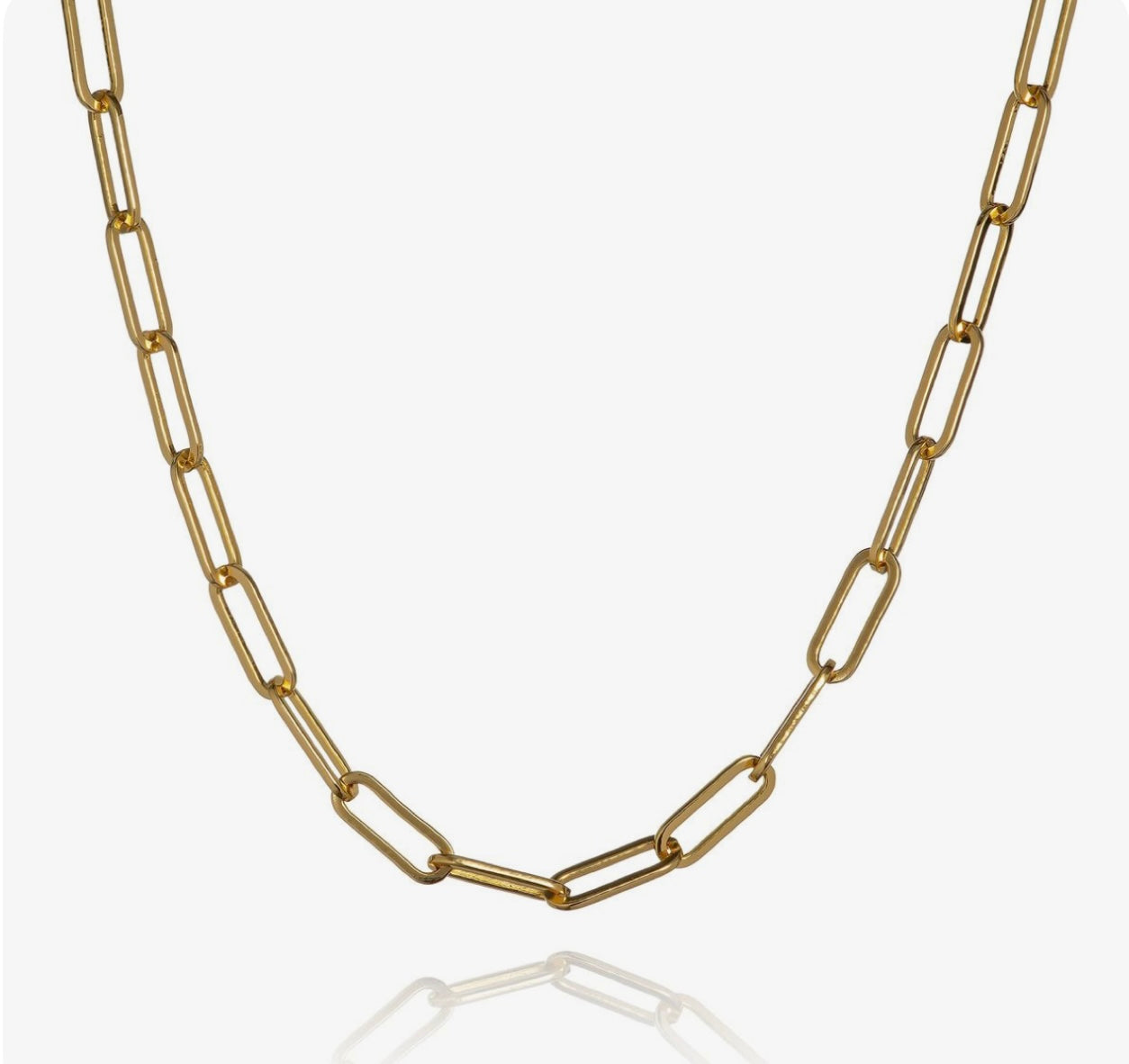 Paper Clip Chaine Collier