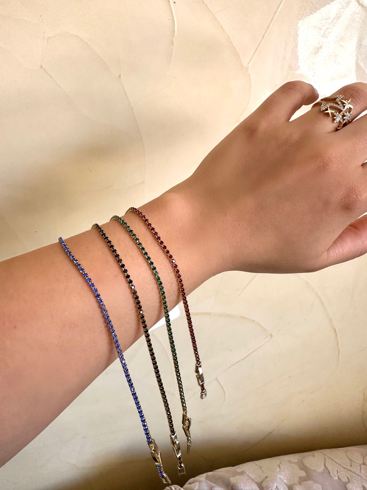 Tennis 2mm Noir | Bracelet en acier inoxydable