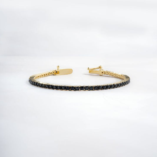Tennis 2mm Noir | Bracelet en acier inoxydable