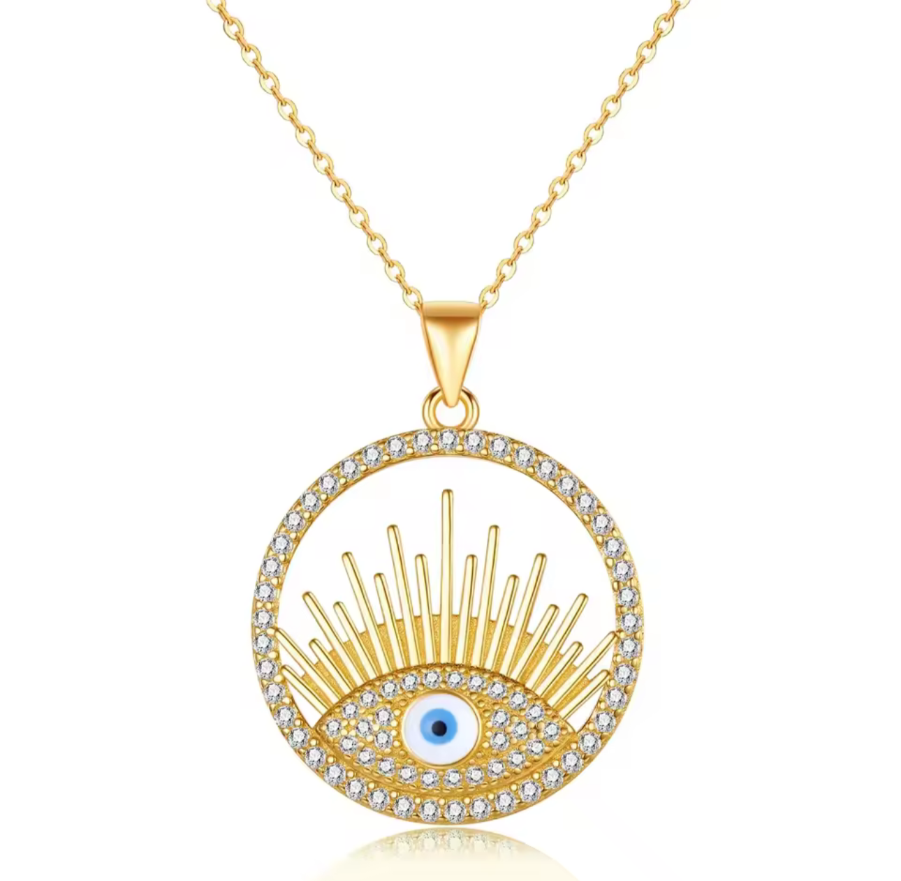 shinny eye | collier en acier inoxydable