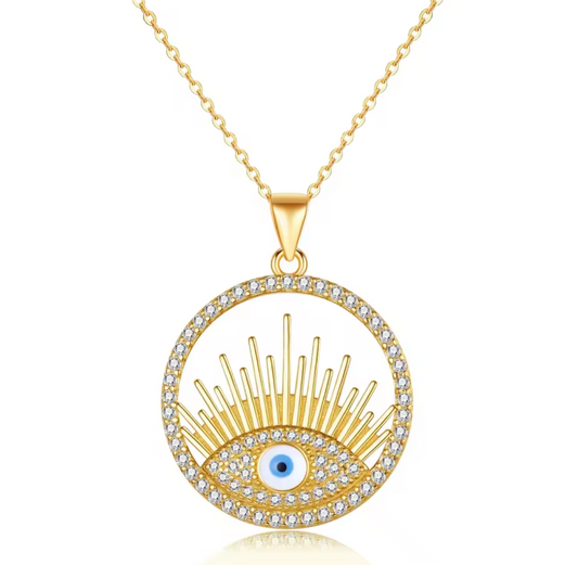 shinny eye | collier en acier inoxydable